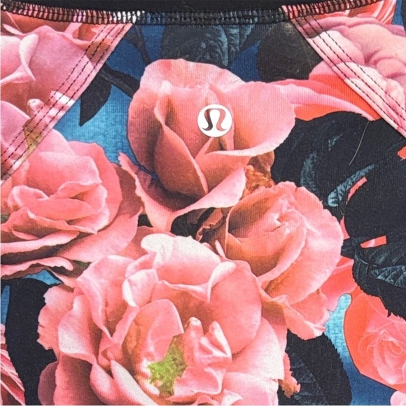 Lululemon Athletica Asana Secret Garden Pink & Blue Floral Zip-Up Jacket - Picture 14 of 16